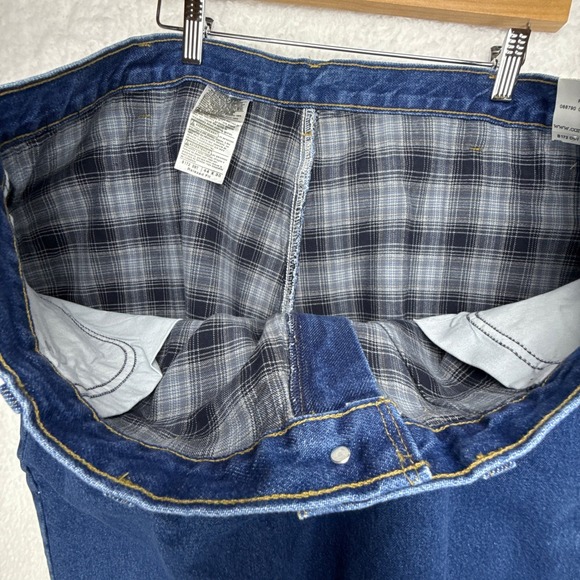 Carhartt Relaxed Fit Flannel Lined Jeans Mens 44x30 B172 DST NWT NOS Denim - Picture 8 of 12